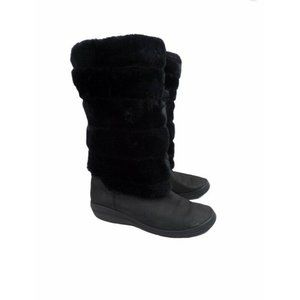 Timberland Women's Kickadilla Leather Faux Fur Boots Size 8.5